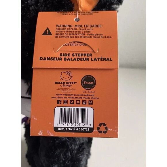 Hello Kitty Side Stepper Black Cat Costume Halloween HARPSI Pumpkin NEW - Picture 4 of 9